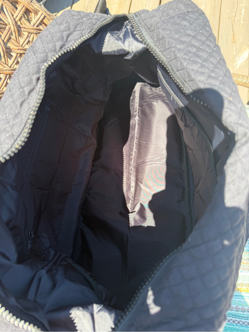 Bag smart black duffel travel bag - Picture 2 of 7